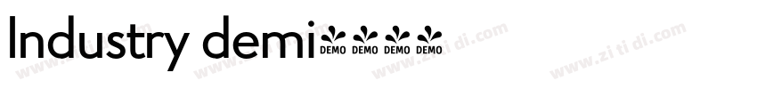 lndustry demi字体转换
